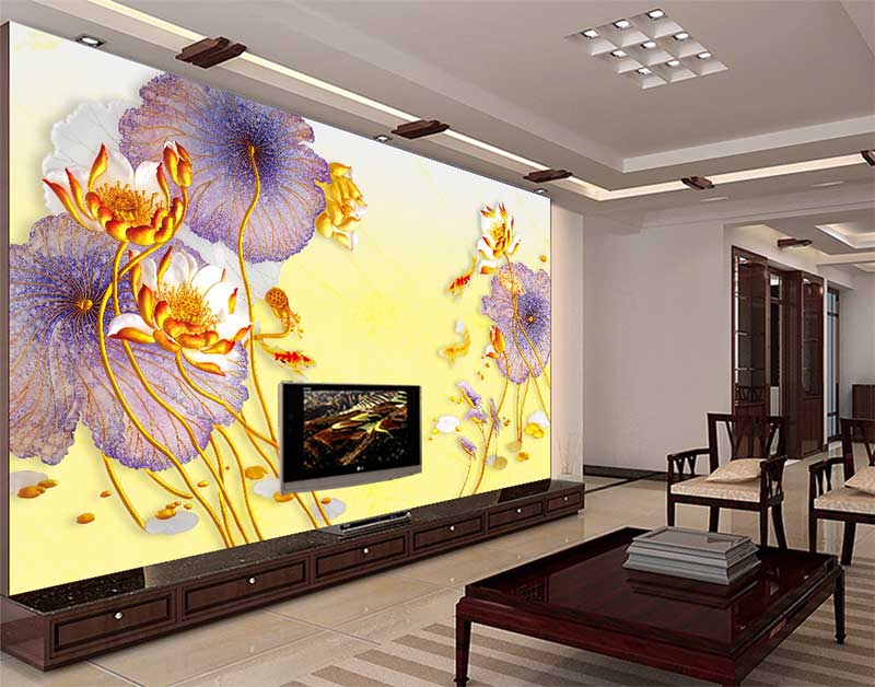 彩雕瓷砖背景墙打印机打印效果