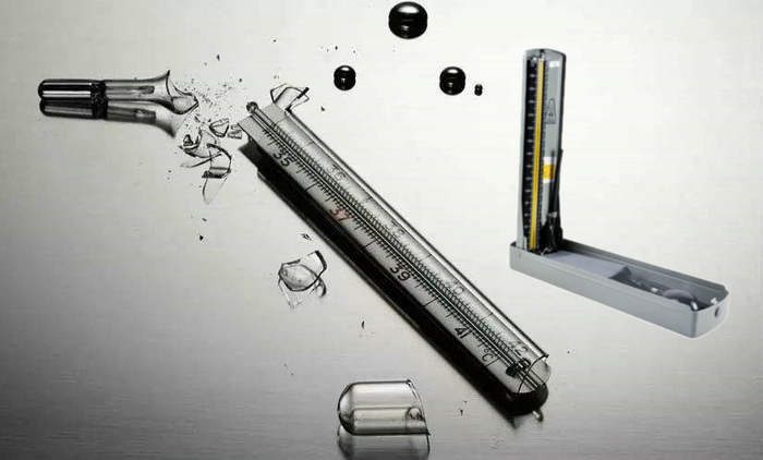 汞体温计，汞血压计